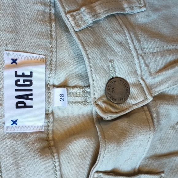 Paige Verdugo Crop Sage Skinny Jeans TTT - Picture 2 of 4